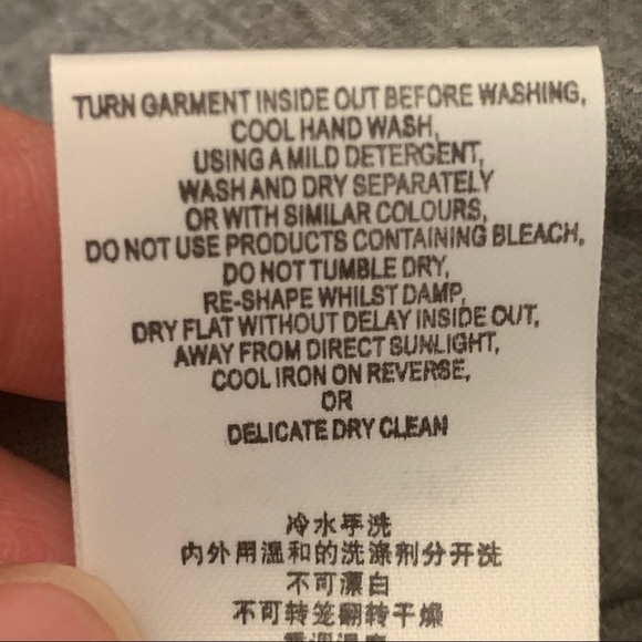 REISS Jersey Knit Shredded Back Grey Dress - Picture 8 of 11